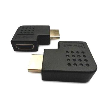 HDMI2.1版-JC-AH5-BA(Type A/Female 轉 Type A/Male 90° )HDMI Adapter/HDMI 轉接頭(向右轉) 