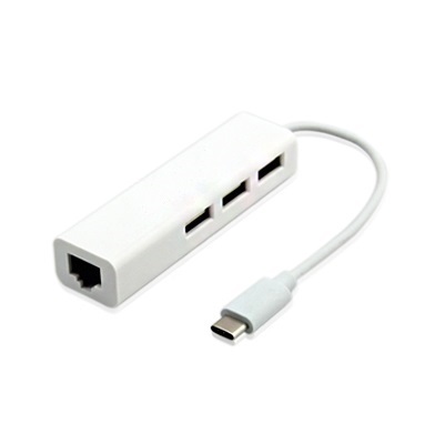 HDMI2.1版-JC-USB-31-B(USB 3.1 Type C高速乙太有線網路卡+3埠USB 3.0 集線器HUB)  